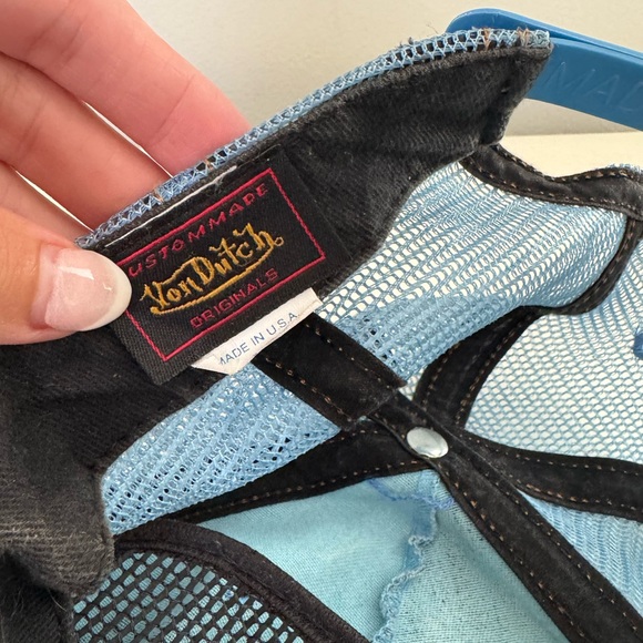 Vintage Von Dutch blue camo trucker hat - Picture 9 of 9